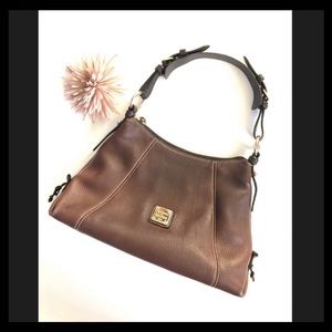 Dooney & Bourke Brown Leather Hobo Bag